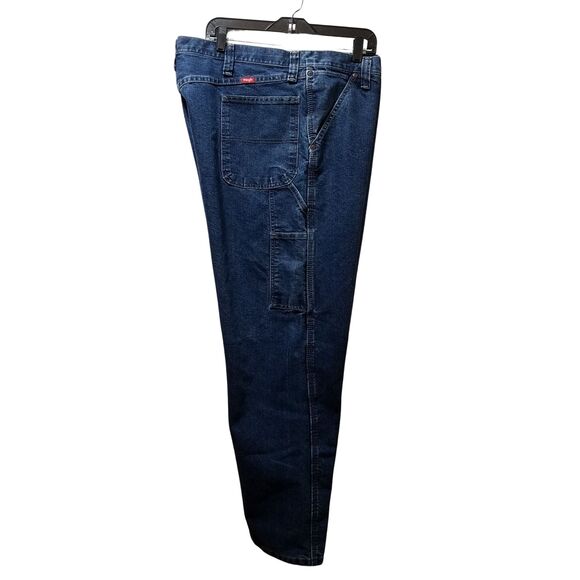 Wrangler Carpenter Jeans Men’s 44X30 Blue Stretch Denim - Picture 3 of 6
